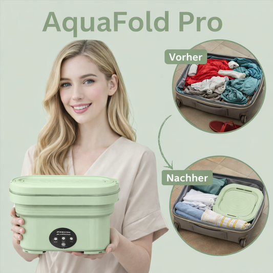 AquaFold Pro – Faltbare Mini-Waschmaschine