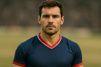 ein mann mit einem trikot realistisch